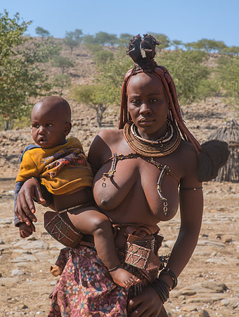 Himba Woman and Child