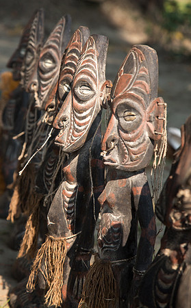 Carved Figures at Mindibit Village 2