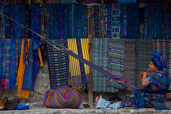 Woman Weaving