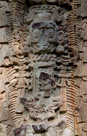 Copan Mayan Carving