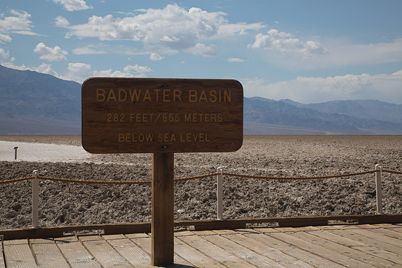 Badwater Basin Sign