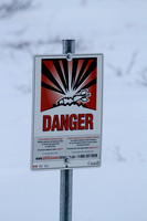 Bombing Range Sign
