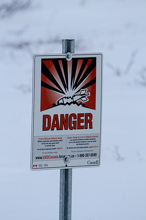 Bombing Range Sign