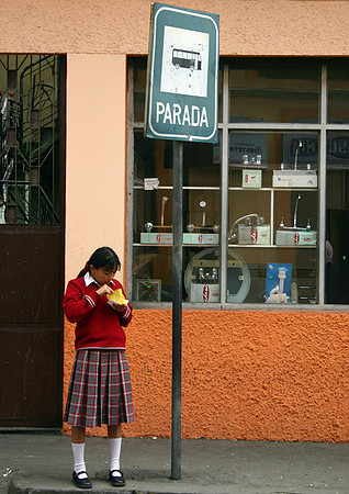 Waiting for the Bus - Cuenca