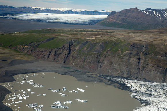Glacial Lake Near at Vatnojokull
