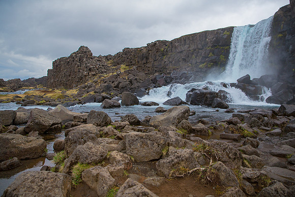 Waterfall at Pingvellir 1