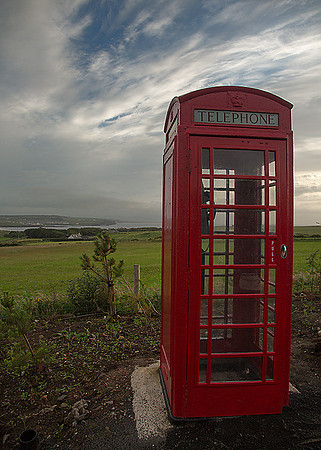 Phonebooth at Giant's Causeway